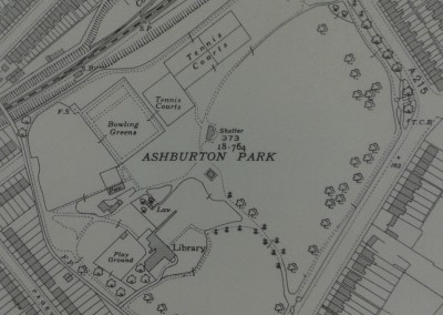 Map of Ashburton Park, London, 1940-43